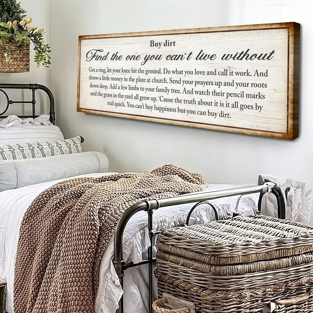 Find The One You Can't Live Without Family Sign II