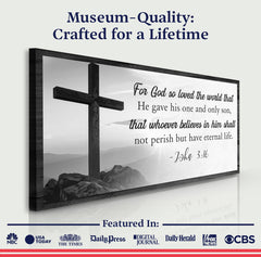 John 3:16: For God So Loved The World Faith Sign V