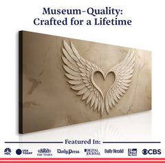 Wings Of Love Abstract Wall Art