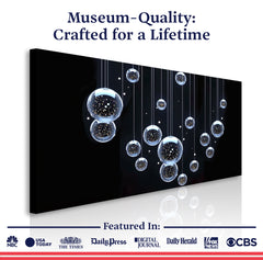 Modern Abstract Bubbles Wall Art