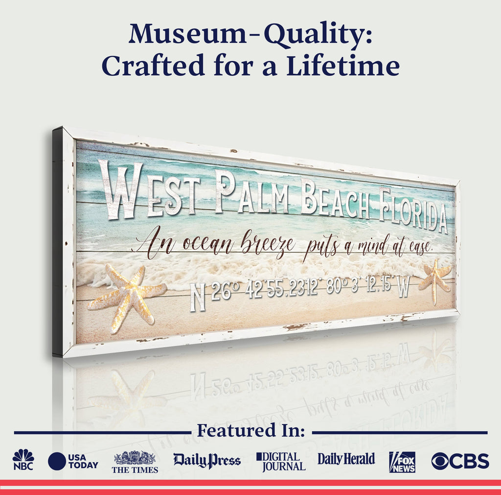 Personalized Beach House Coastal Sign
