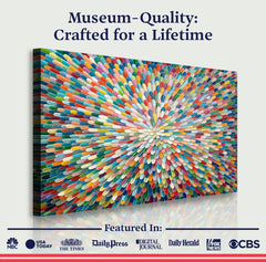 Radiant Bloom Abstract Wall Art