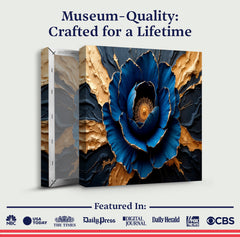 Sapphire Bloom Wall Art