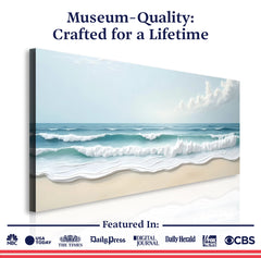 Serene Ocean Wave Coastal Wall Art XIV