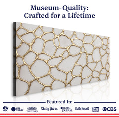 Golden Neurons Wall Art