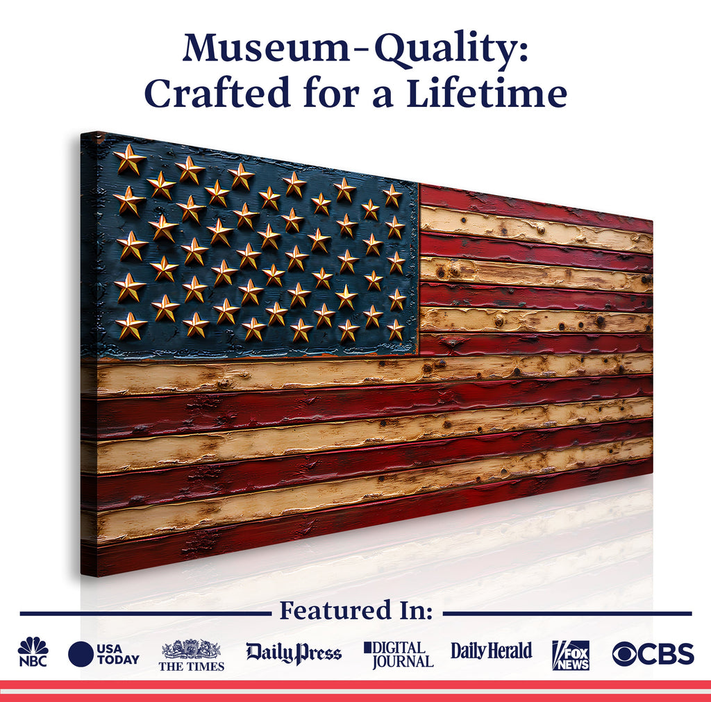 Old Glory American Flag Wall Art