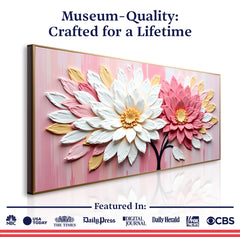 Blushing Blooms Pink Wall Art
