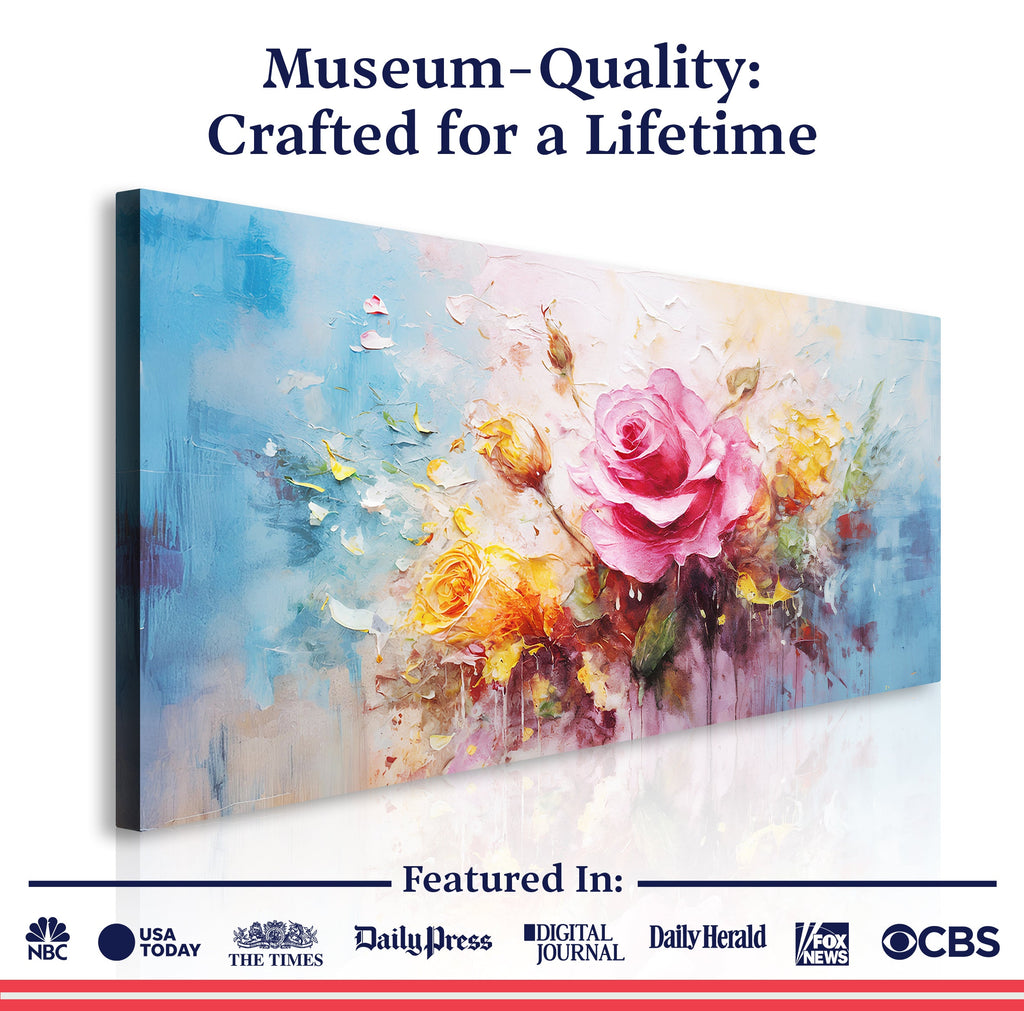 Rose Flower Wall Art