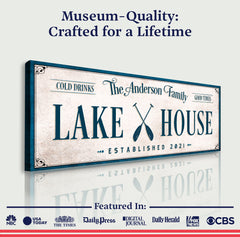 Personalized Lake House Sign IV