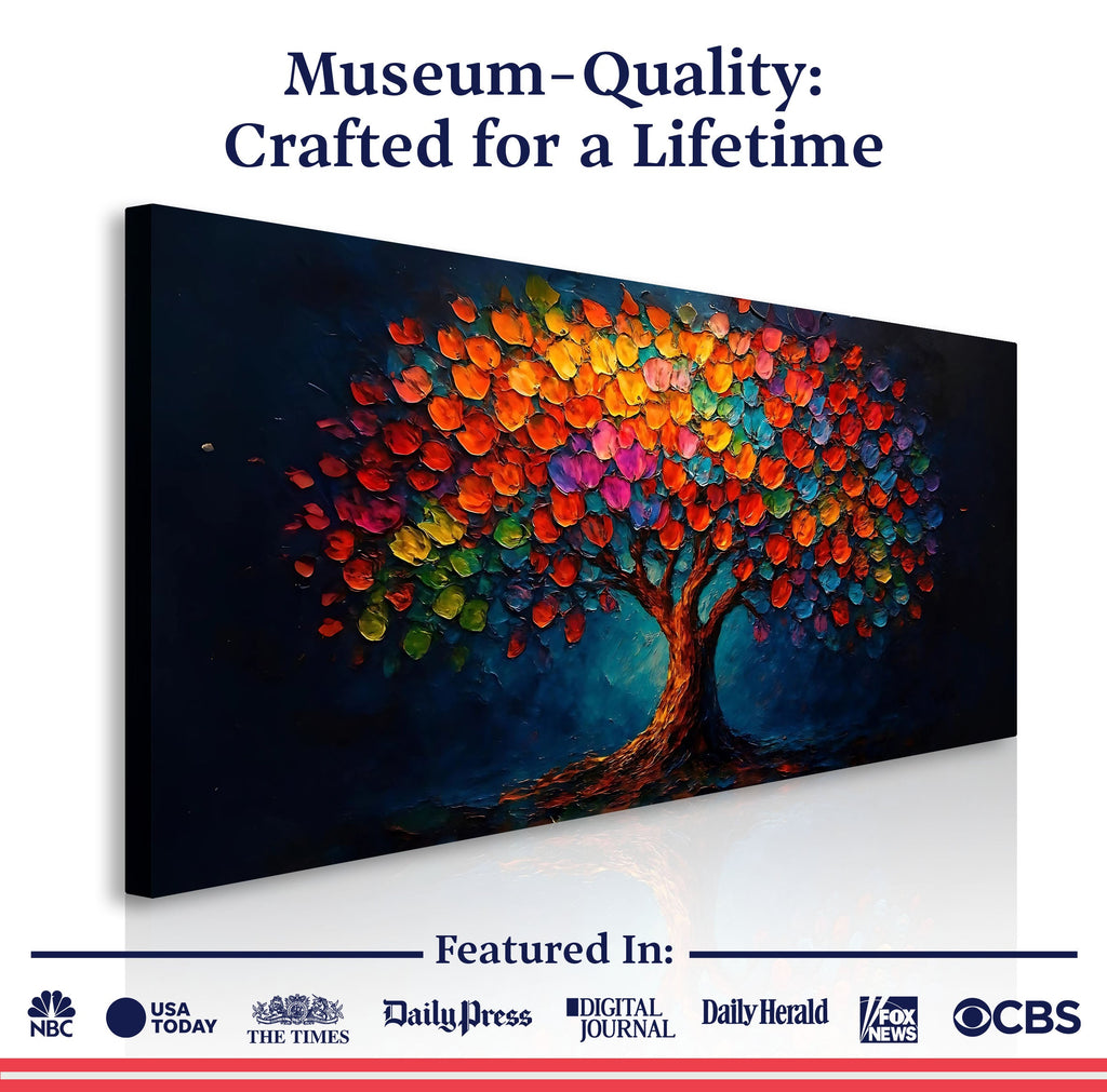 Rainbow Bloom Wall Art