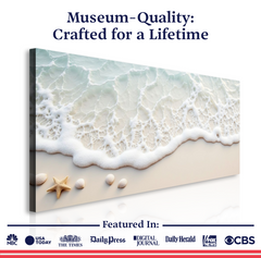 Serene Ocean Wave Coastal Wall Art X