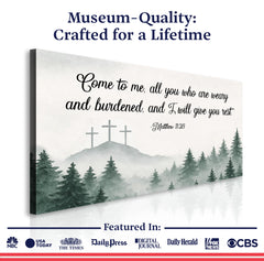 Come To Me - Matthew 11:28 Faith Sign II