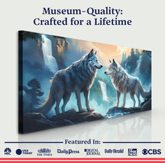 3D Wolves Wall Art IV