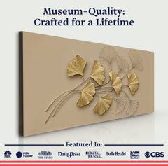 Golden Botanical Wall Art