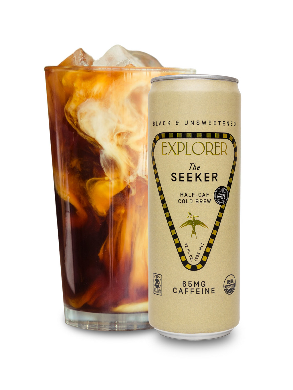 RTD Cold Brew Cans | Choose Your Caffeine Level | Unsweetened 12-Pack