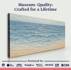 Serene Ocean Wave Coastal Wall Art VI