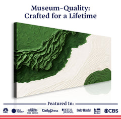 Green Rivers Abstract Wall Art IX