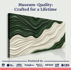 Green Rivers Abstract Wall Art VIII