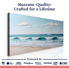 Serene Ocean Wave Coastal Wall Art XI