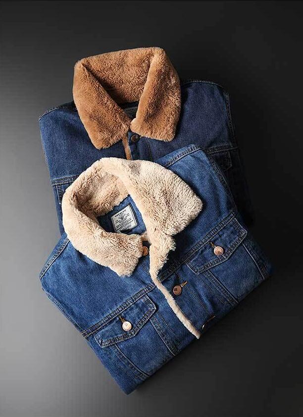 Thick Insulated Denim Jacket