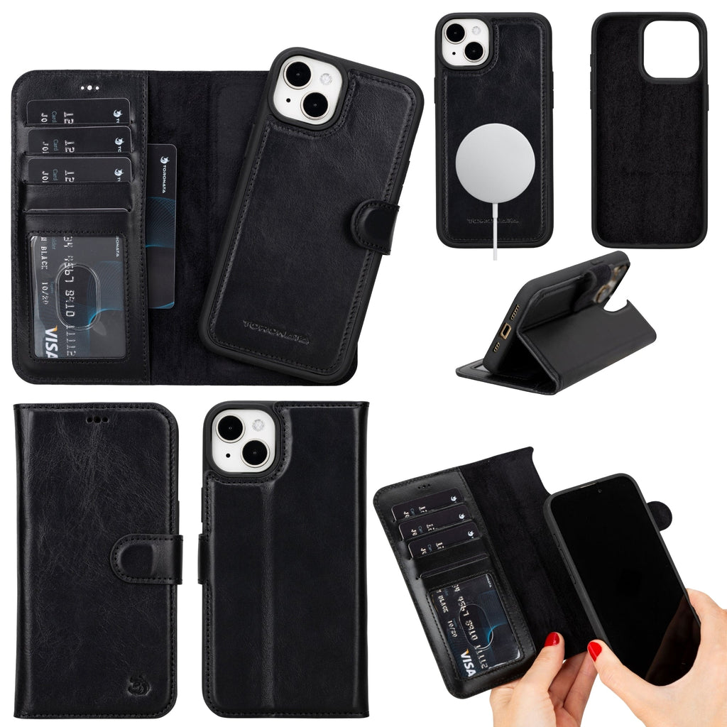 Casper Leather iPhone 14 Wallet Case | MagSafe