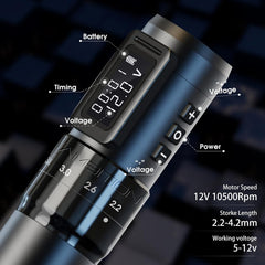 Ambition MARS-U Wireless Tattoo Machine with Adjustable Stroke