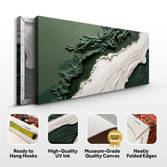 Green Rivers Abstract Wall Art VI