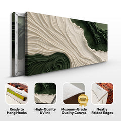 Green Rivers Abstract Wall Art XI