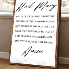 The Hail Mary Faith Sign