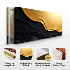 Black And Gold Minimalist Abstract V