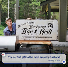 Backyard Bar & Grill Sign XVI