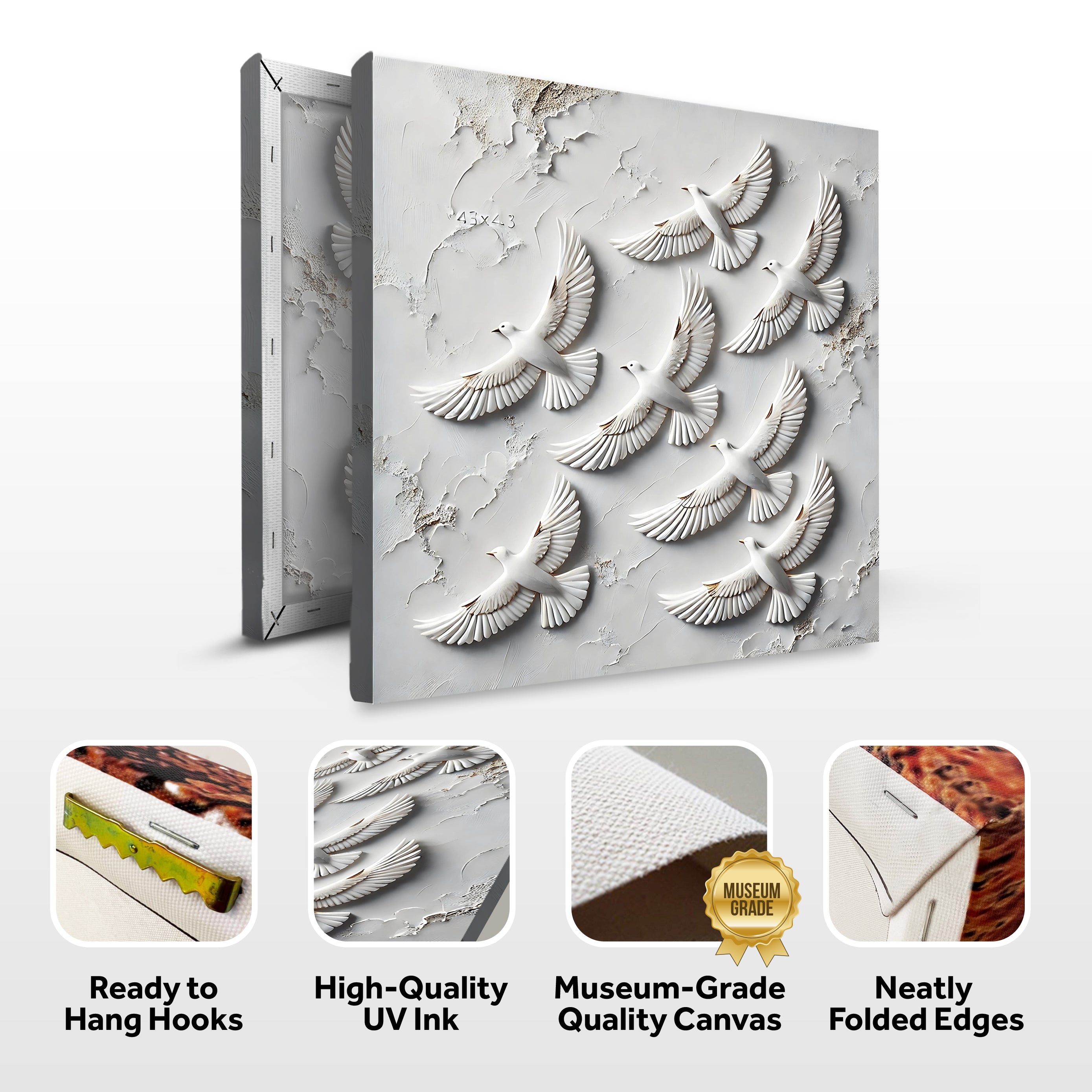3D Birds Wall Art