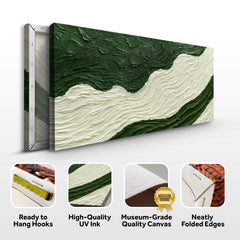 Green Rivers Abstract Wall Art VII