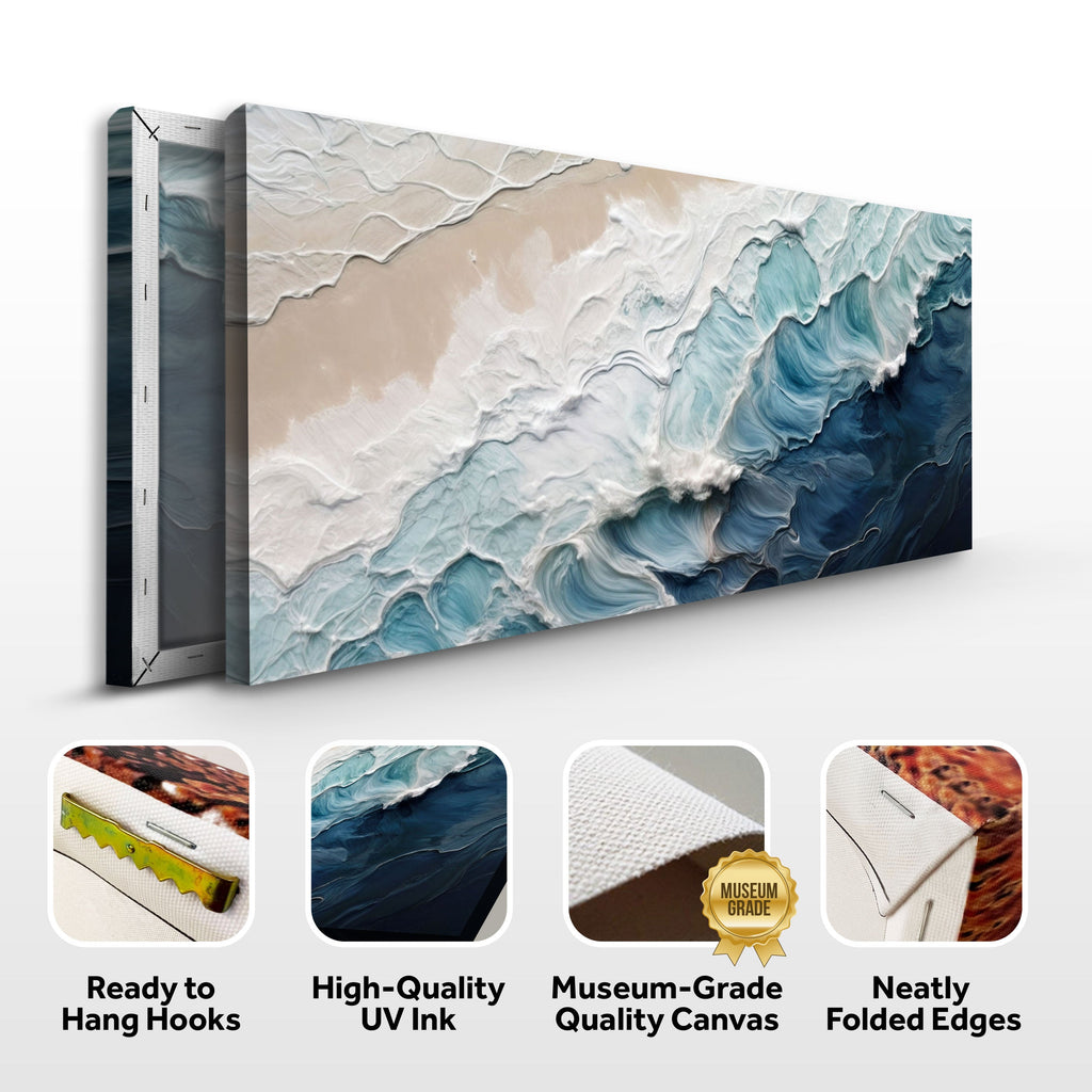 Crashing Coastal Waves Wall Art
