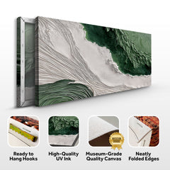 Green Rivers Abstract Wall Art II