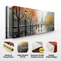 Parisian Rain Cityscape Wall Art