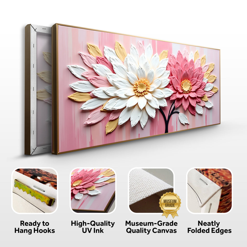 Blushing Blooms Pink Wall Art