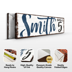 Personalized Party of Family Sign