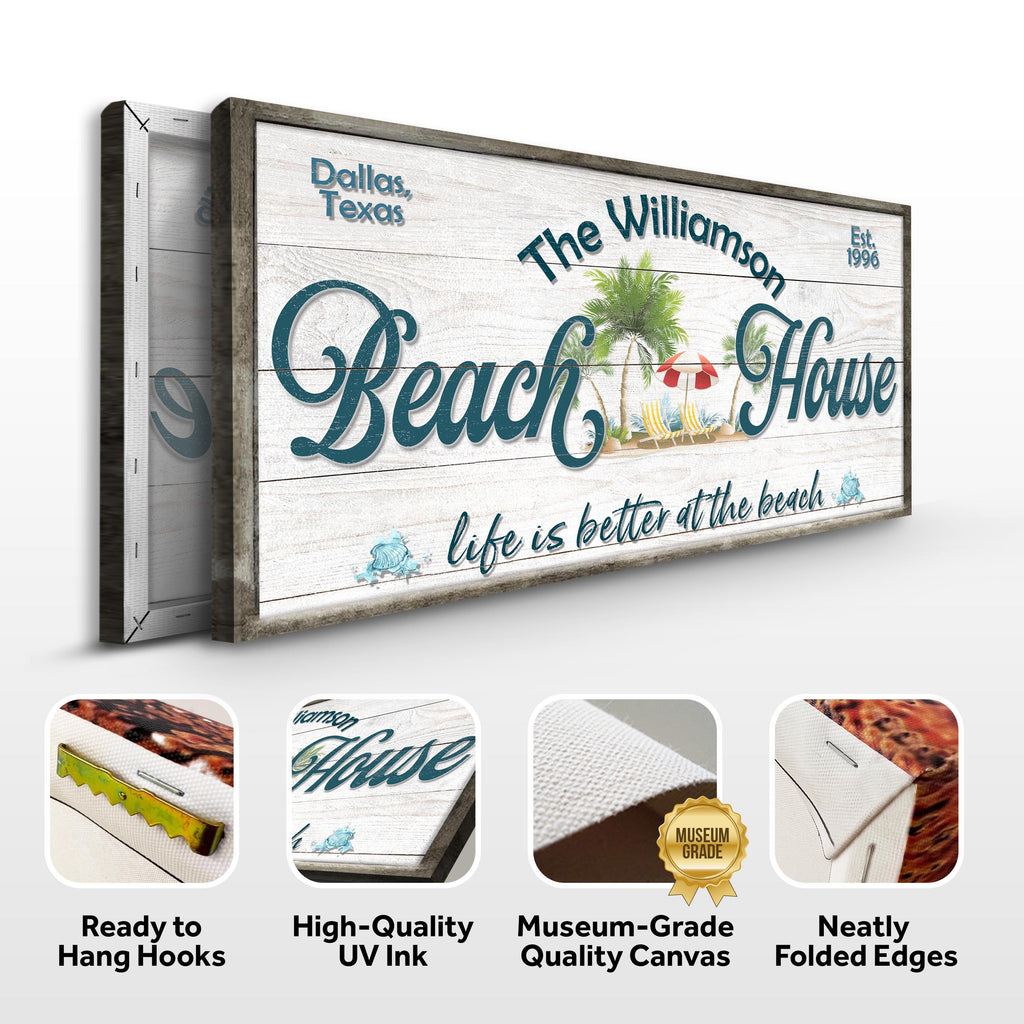 Personalized Beach House Sign III
