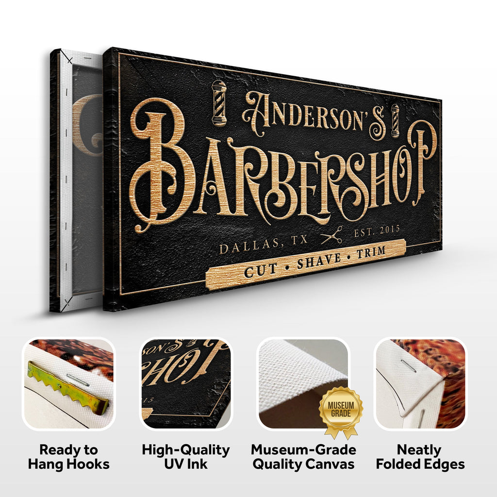 Personalized Barbershop Sign