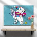 Rainbow Cool Goat Canvas Wall Art