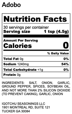 Igotchu Adobo seasoning