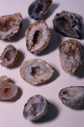 agate geode quartz crystal raw druzy