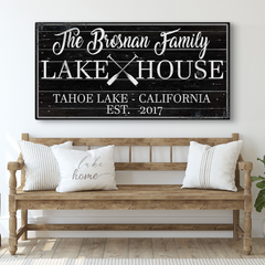 Family Lake House Paddle Sign II