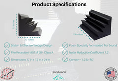 Grid Style Acoustic Foam Panels - Acoustic Foam Room Kits