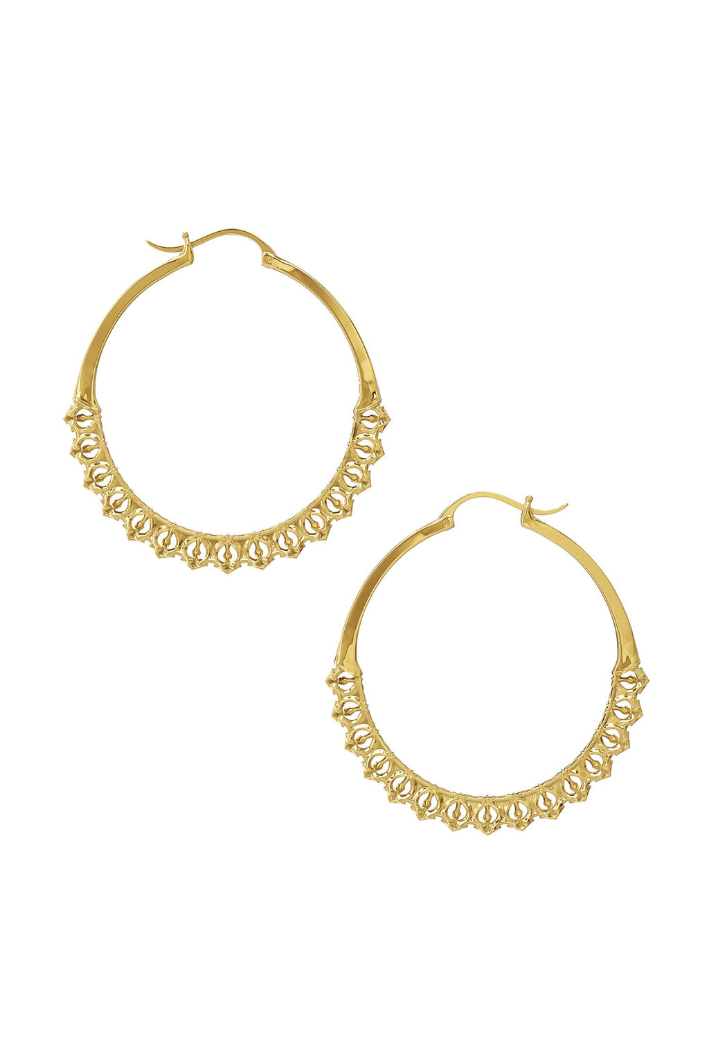 Calla Hoops Gold Medium