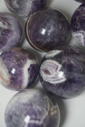 chevron | dream amethyst crystal sphere