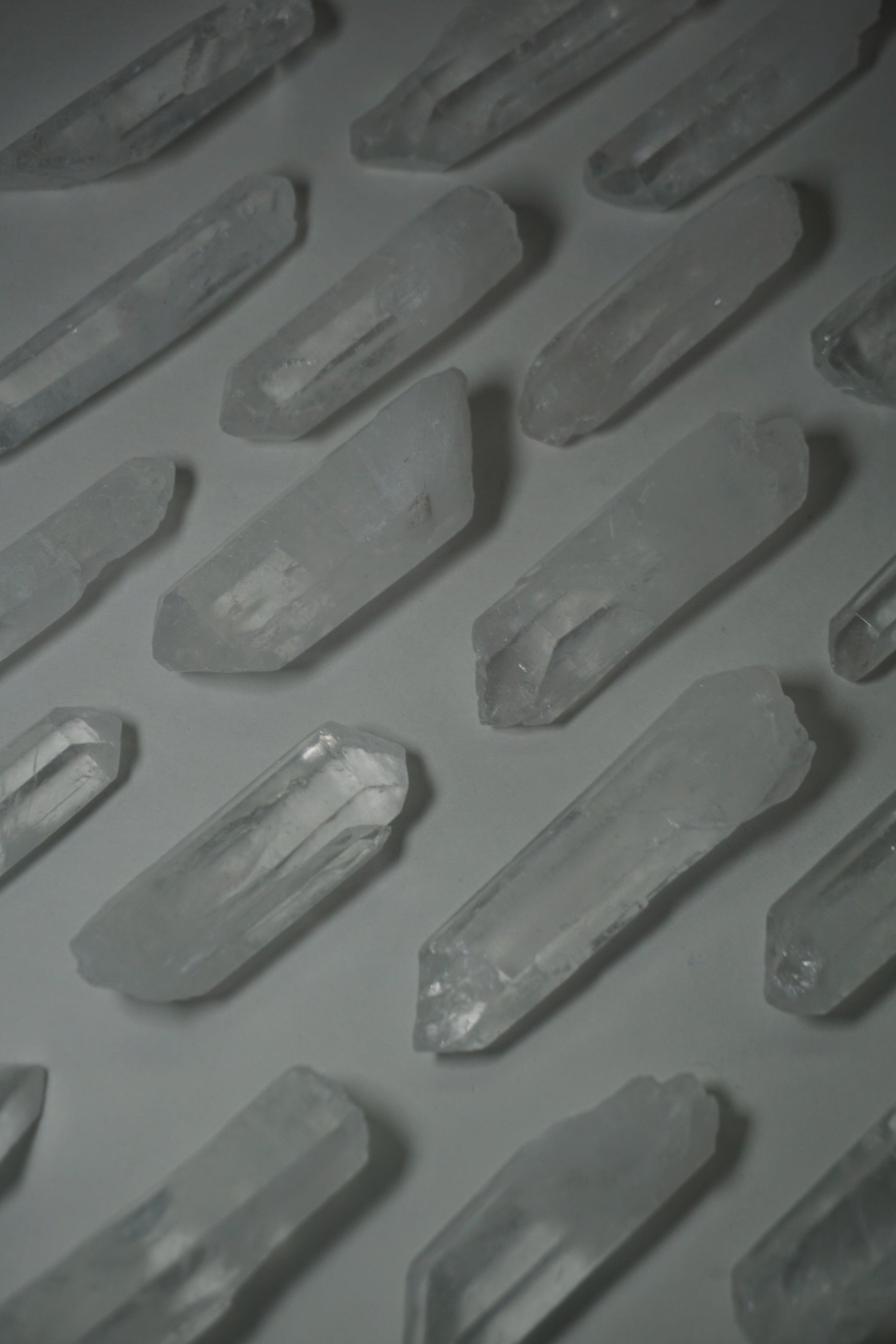 clear quartz crystal seed raw
