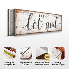 Let Go Let God Faith Sign V