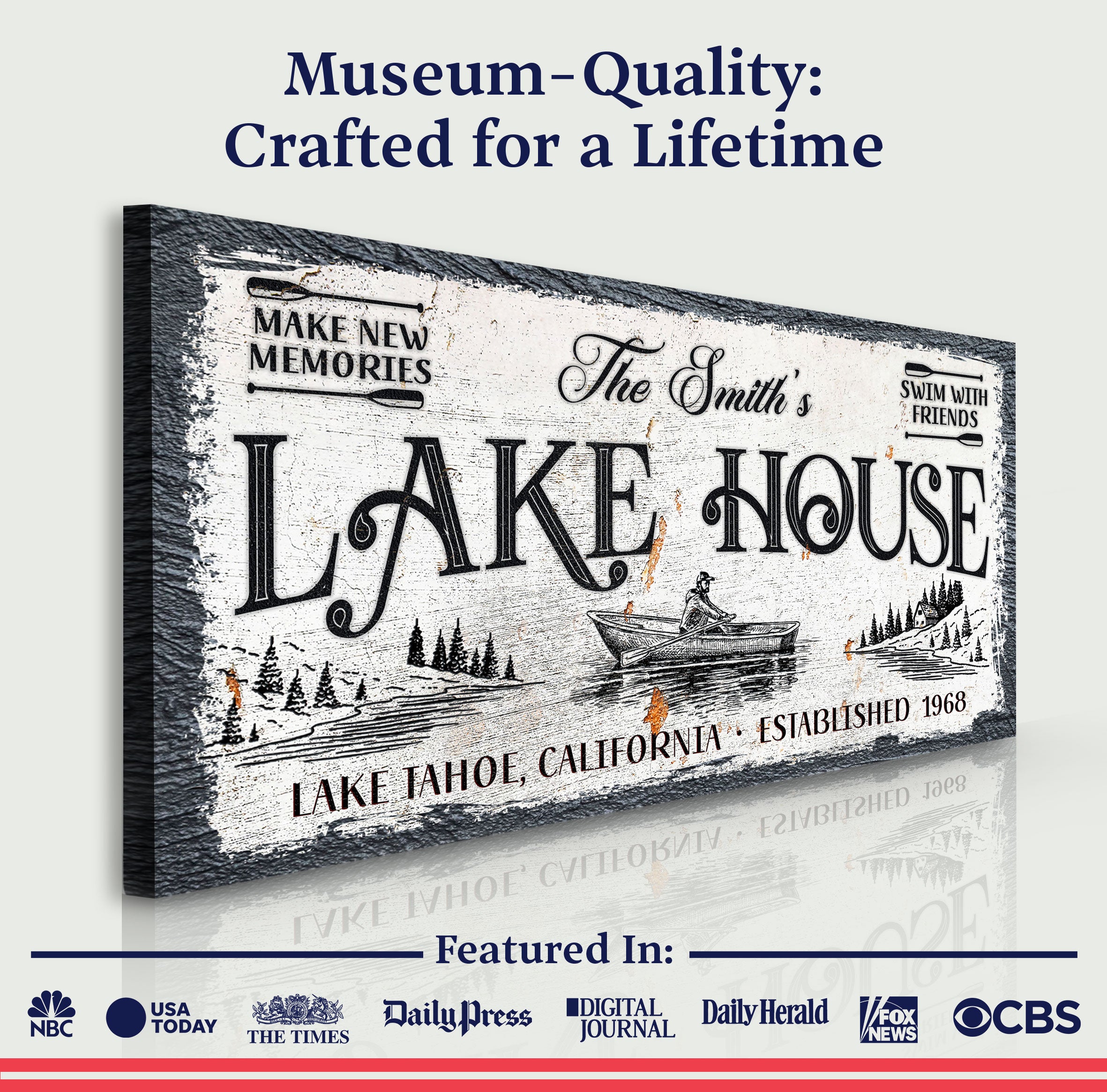 Lake House Sign IX